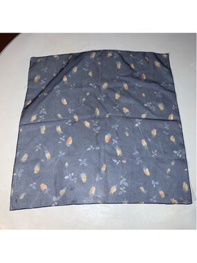 Women's Unbranded Navy Orange Floral Scarf One Size